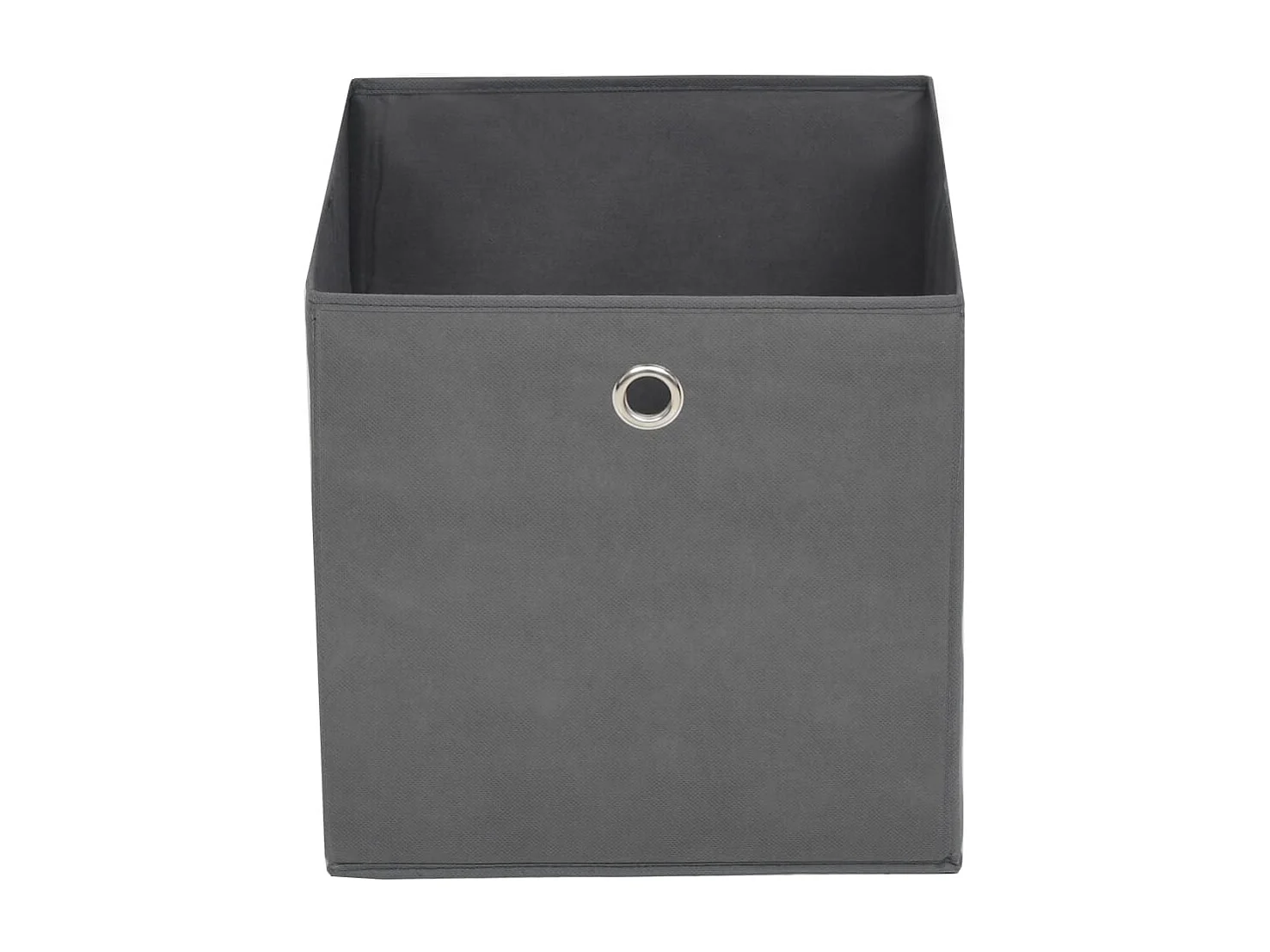 Boîtes de rangement 4 pcs Tissu intissé 28x28x28 cm Gris