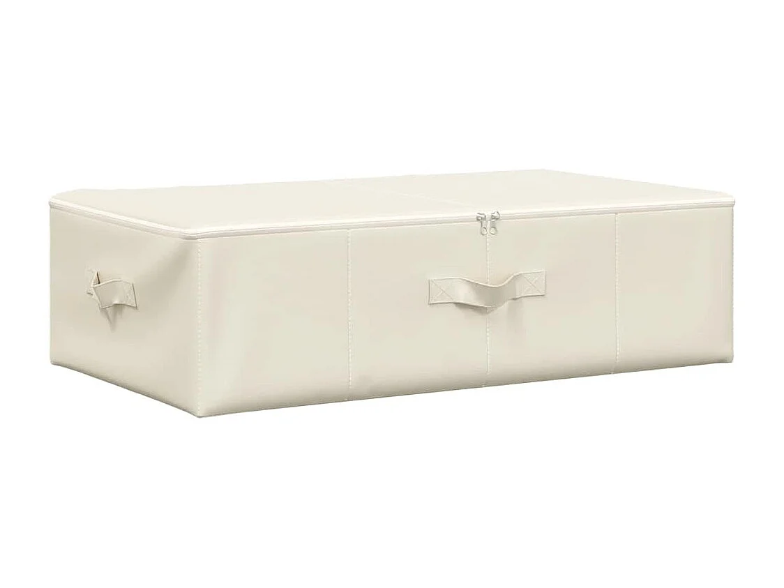 Boîte de rangement Tissu 70x40x18 cm Crème