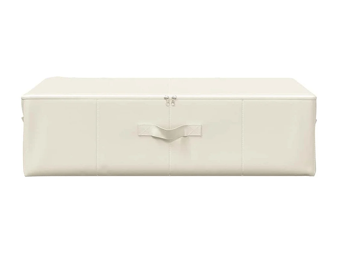 Boîte de rangement Tissu 70x40x18 cm Crème