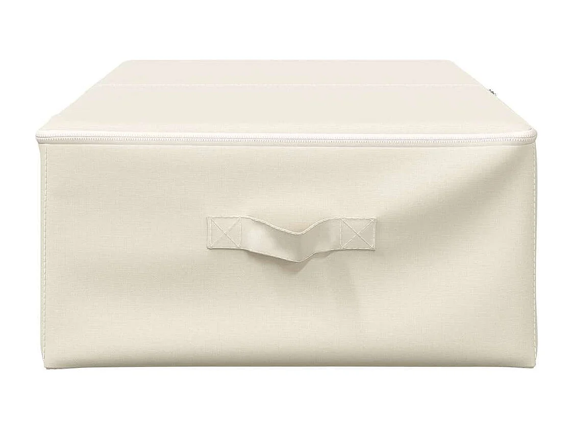 Boîte de rangement Tissu 70x40x18 cm Crème
