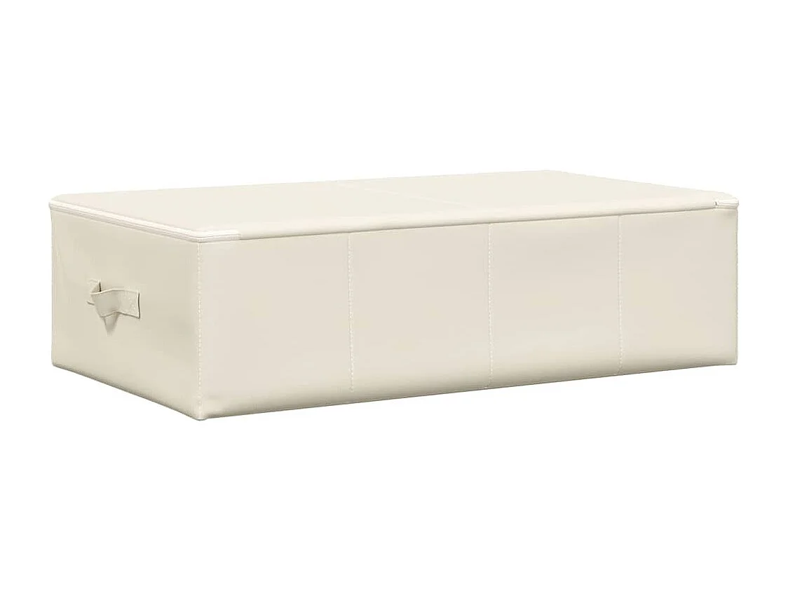 Boîte de rangement Tissu 70x40x18 cm Crème