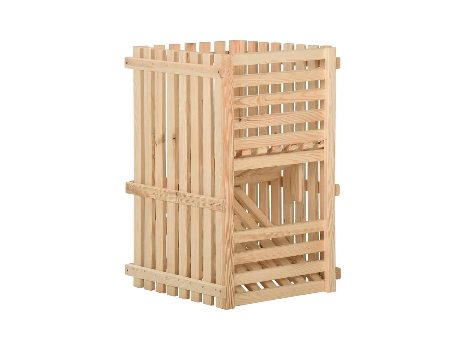 Boîte à pommes de terre 50x50x50 cm Bois de pin solide