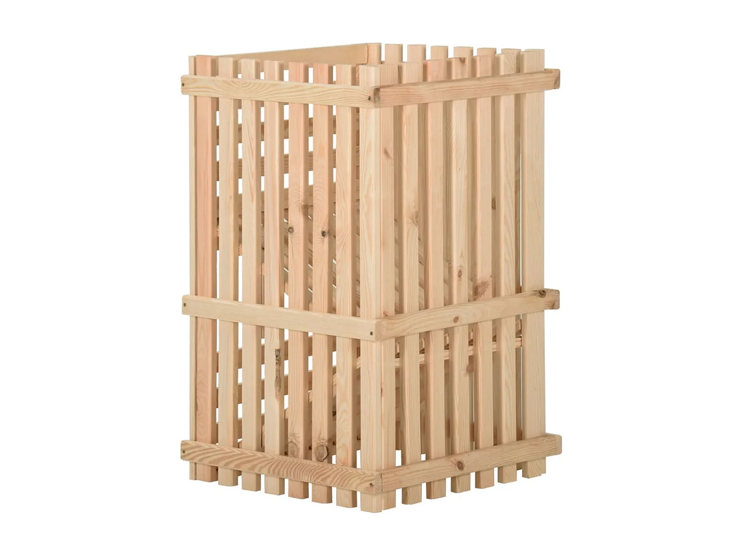 Boîte à pommes de terre 50x50x50 cm Bois de pin solide