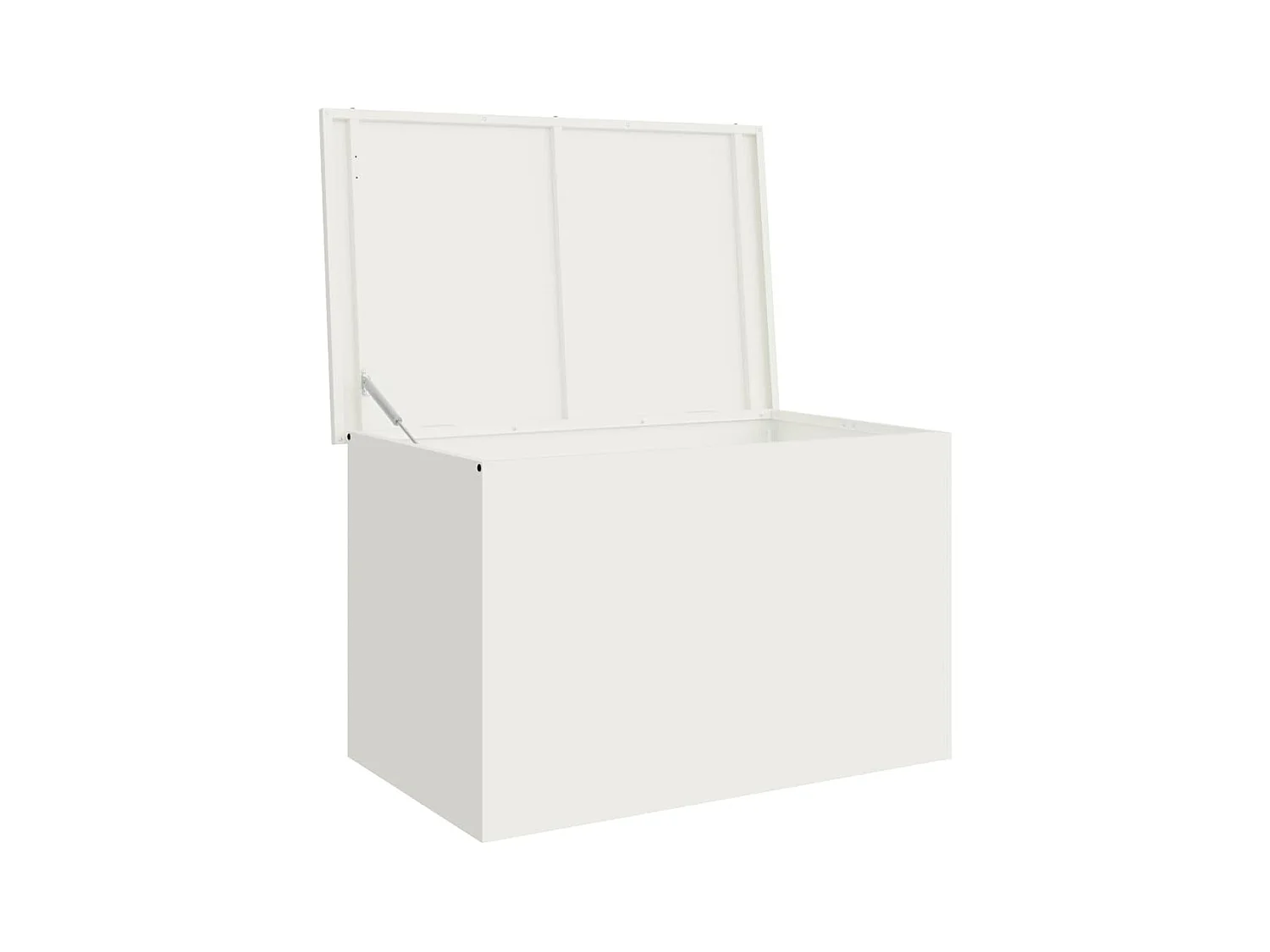 Boîte de Rangement Extérieure Blanc 80 x 50.5 x 50 cm