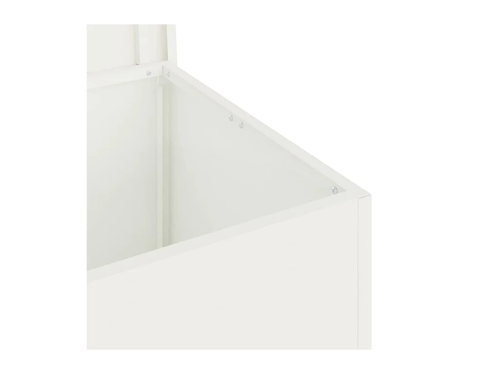 Boîte de Rangement Extérieure Blanc 80 x 50.5 x 50 cm