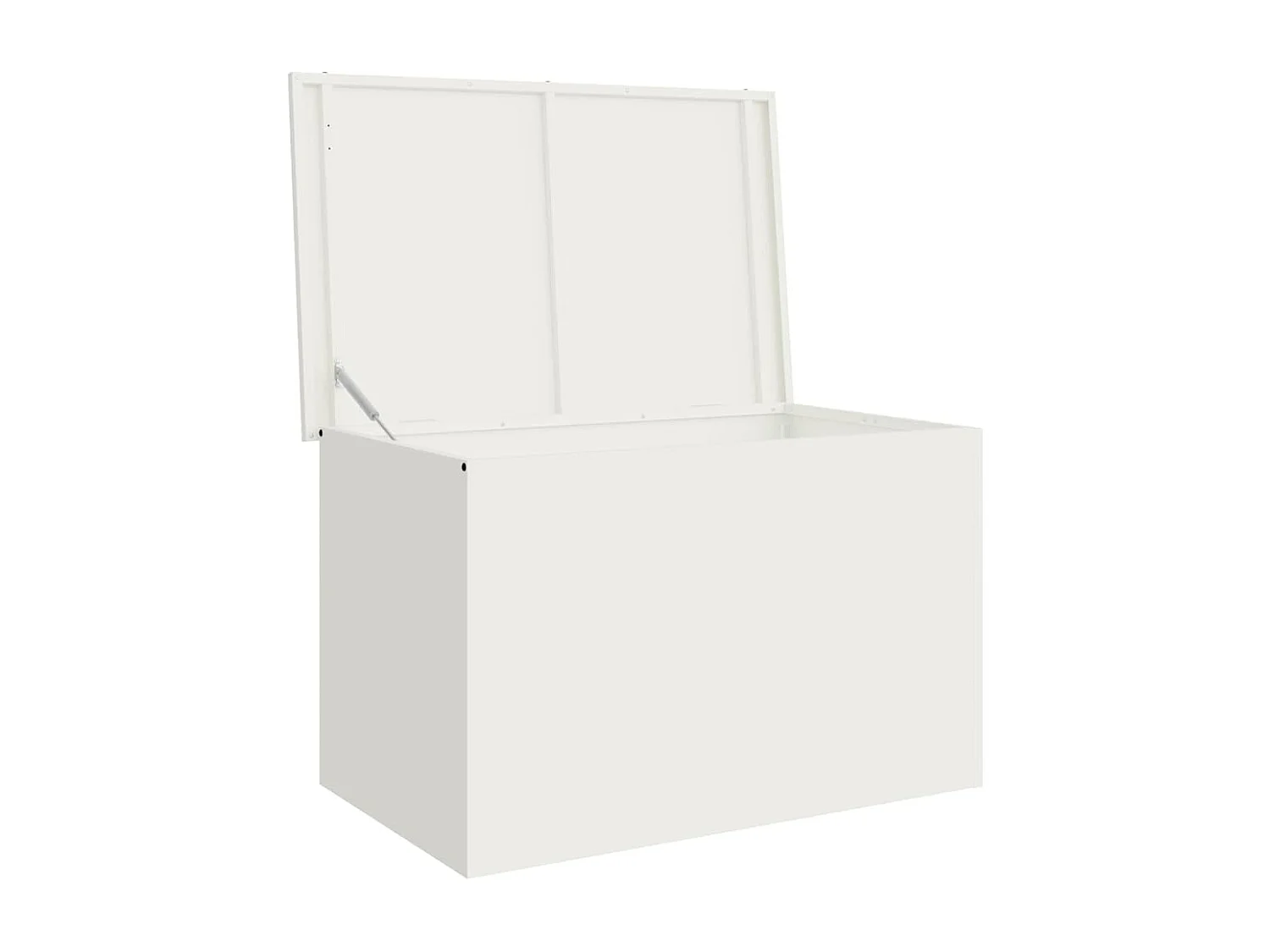 Boîte de Rangement Extérieure Blanc 80 x 50.5 x 50 cm