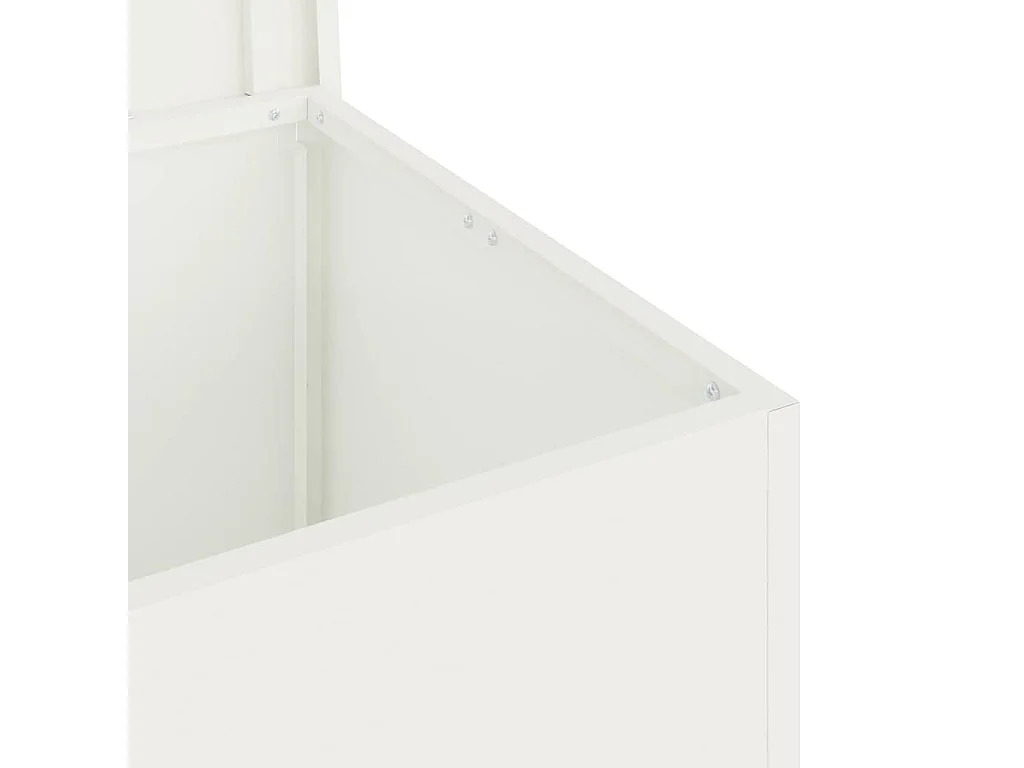 Boîte de Rangement Extérieure Blanc 80 x 50.5 x 50 cm