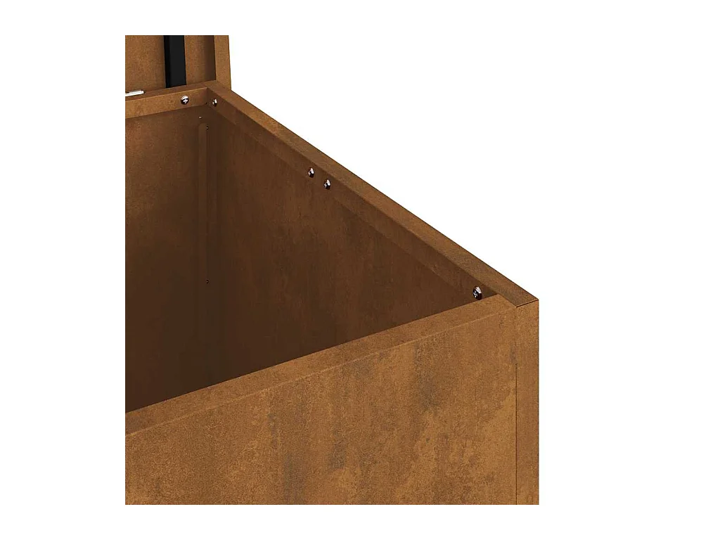 Boîte de Rangement Extérieure Marron 55 x 50.5 x 50 cm