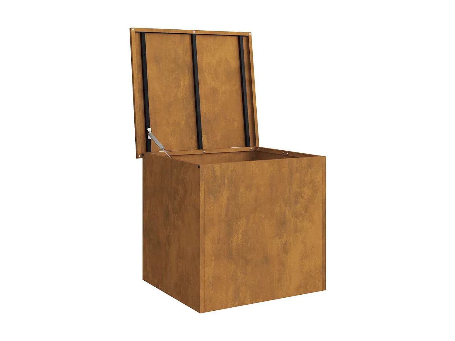 Boîte de Rangement Extérieure Marron 55 x 50.5 x 50 cm