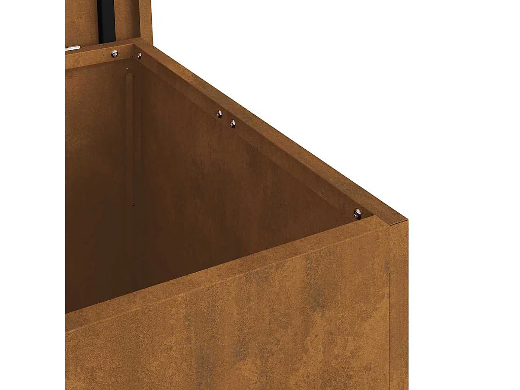 Boîte de Rangement Extérieure Marron 55 x 50.5 x 50 cm