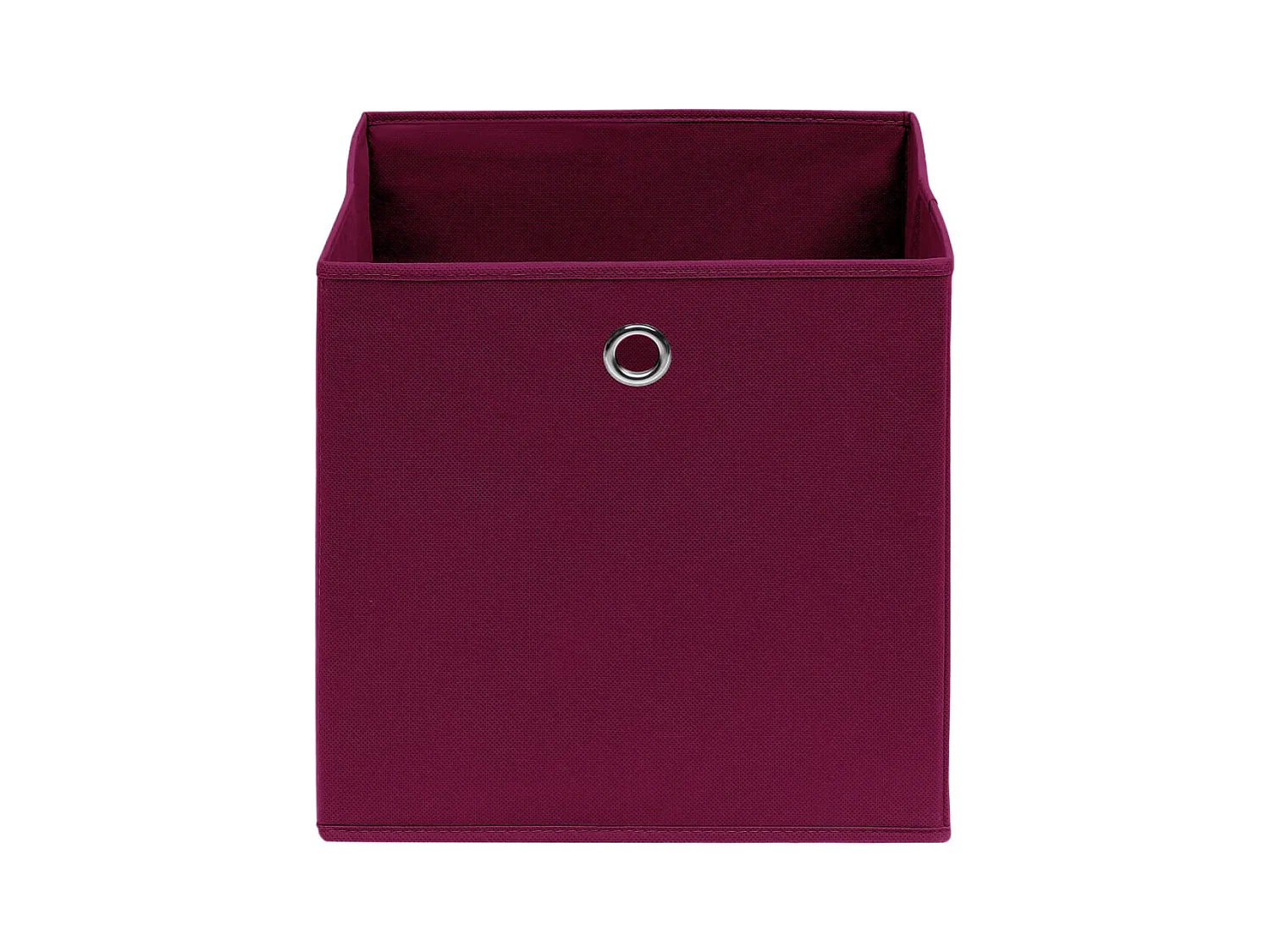 Boîtes de rangement 4 pcs Rouge foncé 32x32x32 cm Tissu