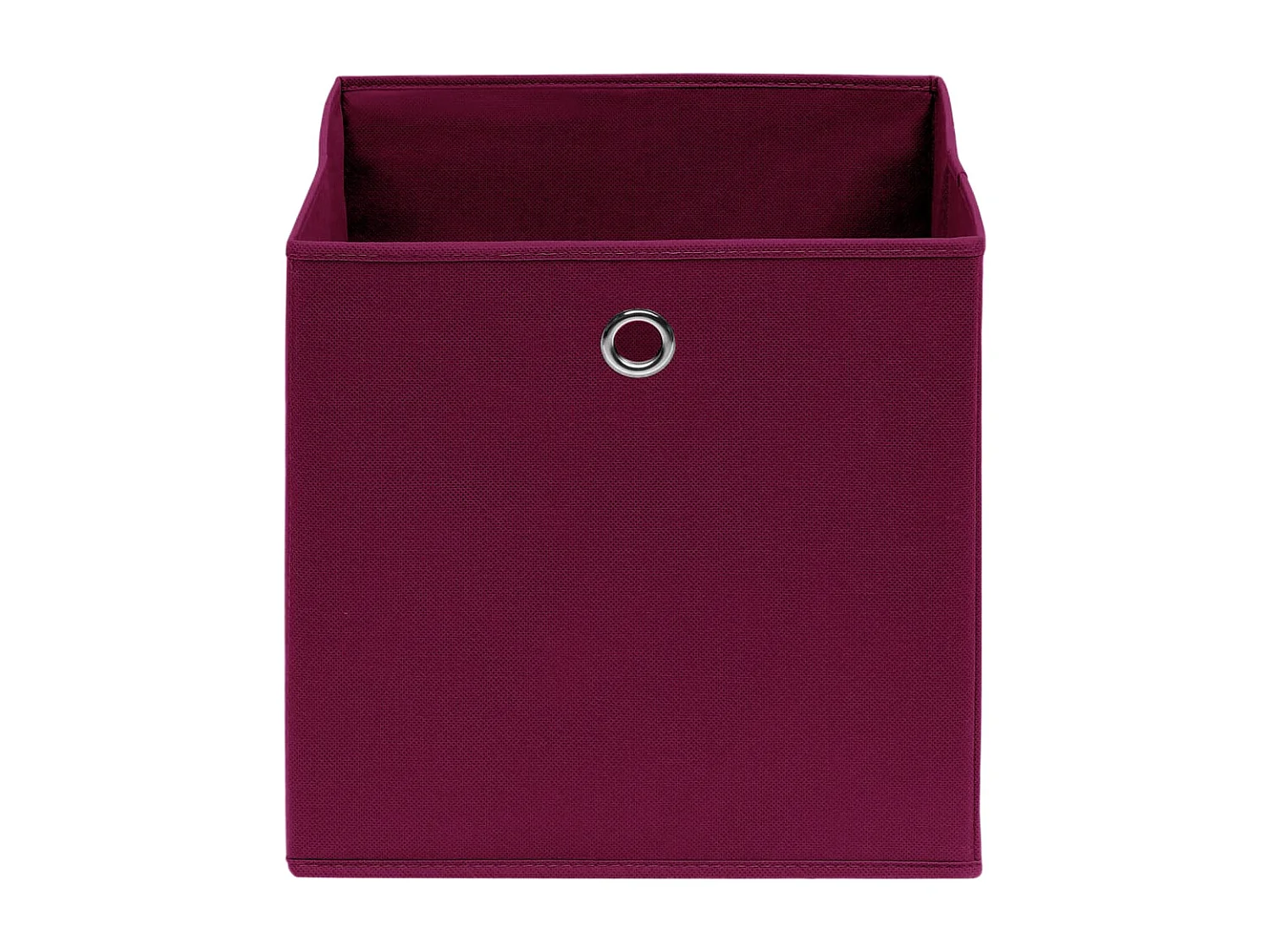 Boîtes de rangement 4 pcs Rouge foncé 32x32x32 cm Tissu