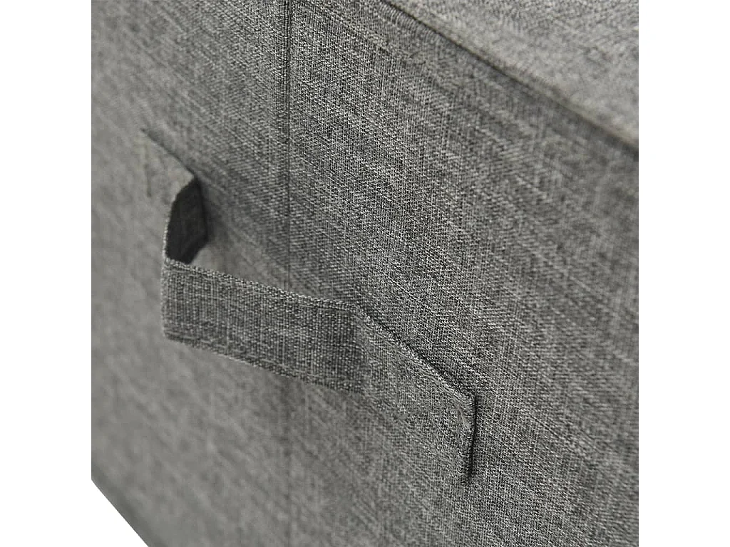 Boîtes de rangement 2 pcs Tissu 50x30x25 cm Anthracite