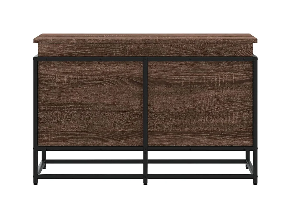 Boîte de rangement avec couvercle chêne marron bois ingénierie