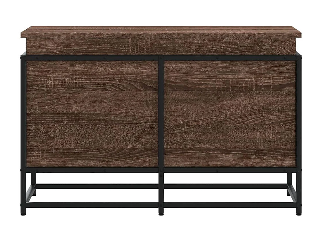 Boîte de rangement avec couvercle chêne marron bois ingénierie