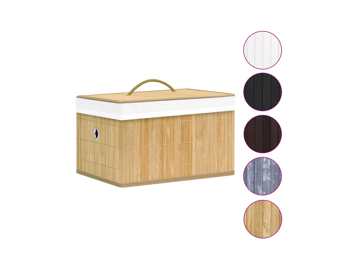 Boîtes de rangement en bambou 4 pcs