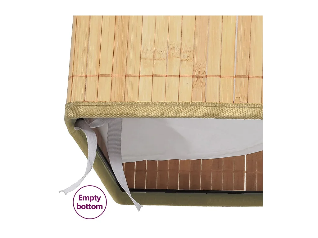 Boîtes de rangement en bambou 4 pcs