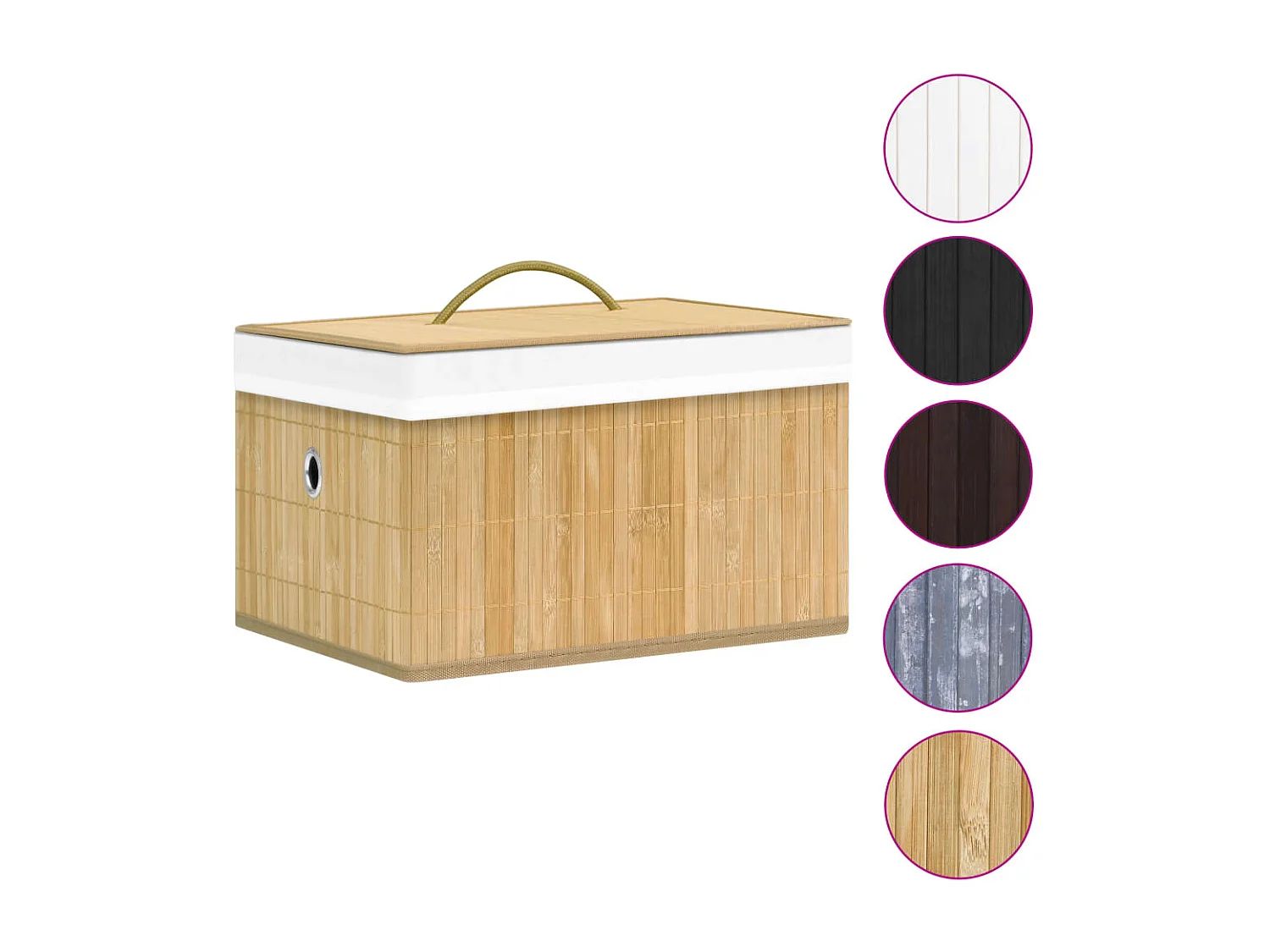 Boîtes de rangement en bambou 4 pcs