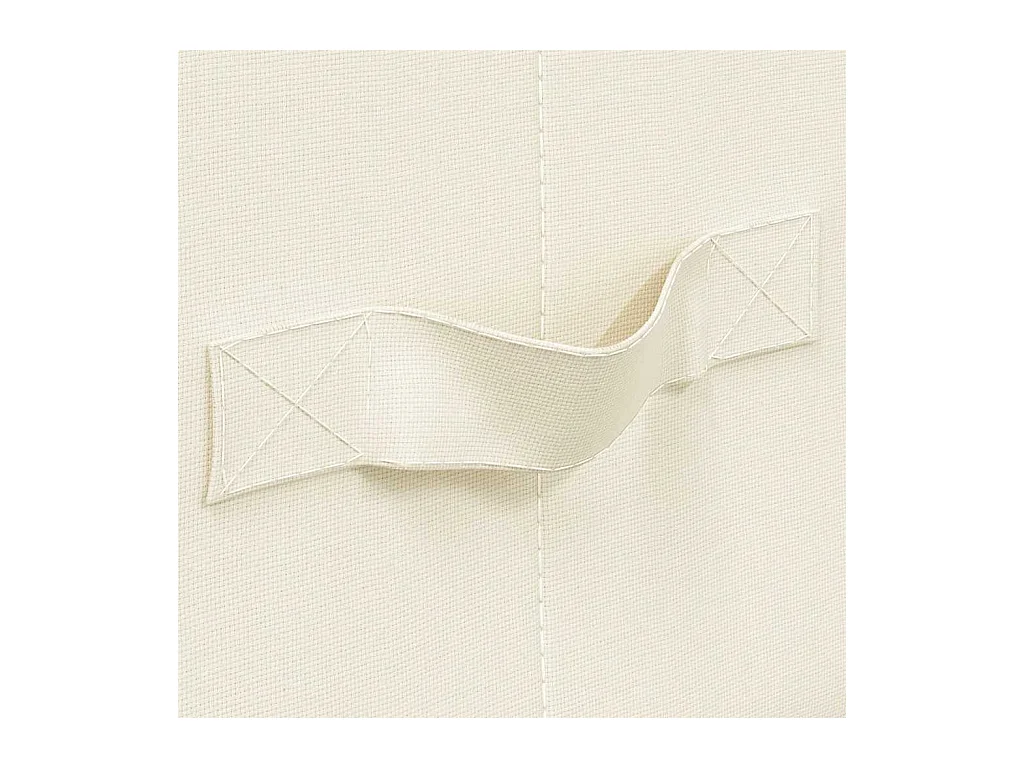 Boîtes de rangement 2 pcs Tissu 43x34x23 cm Crème