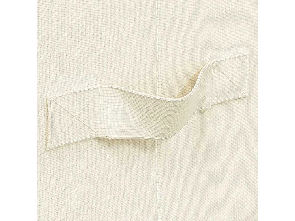 Boîtes de rangement 2 pcs Tissu 43x34x23 cm Crème