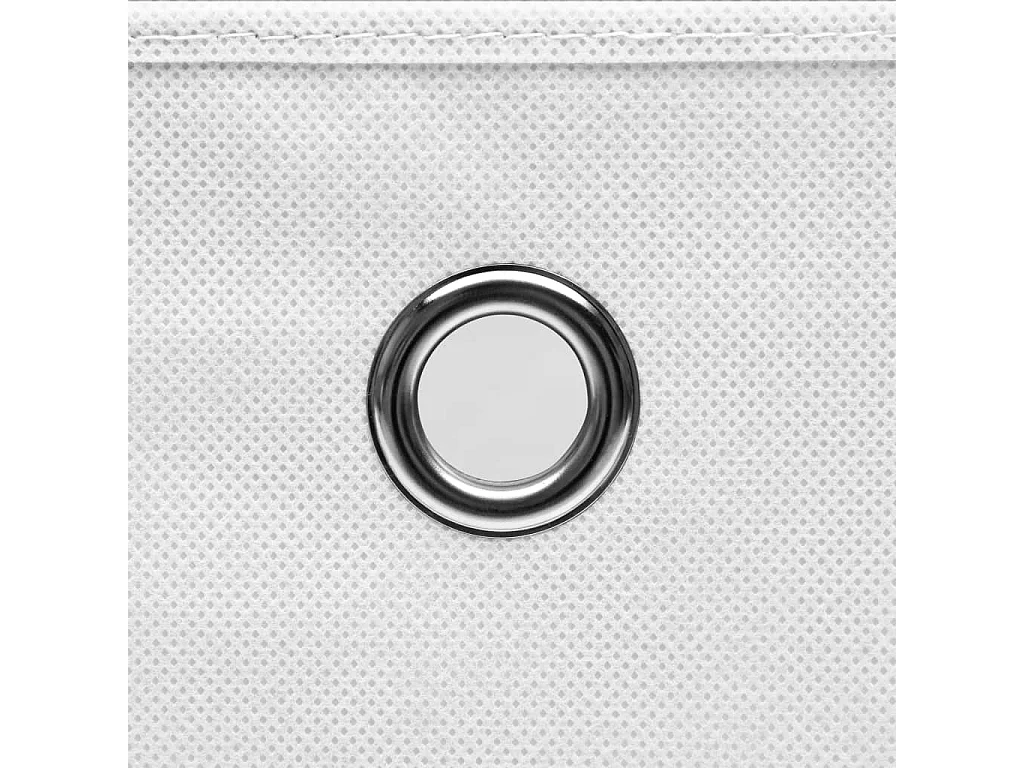 Boîtes de rangement avec couvercles 4 pcs 28x28x28 cm Blanc