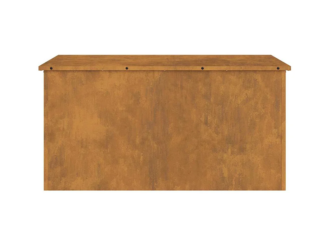Boîte de Rangement Extérieure Marron 100 x 50.5 x 50 cm