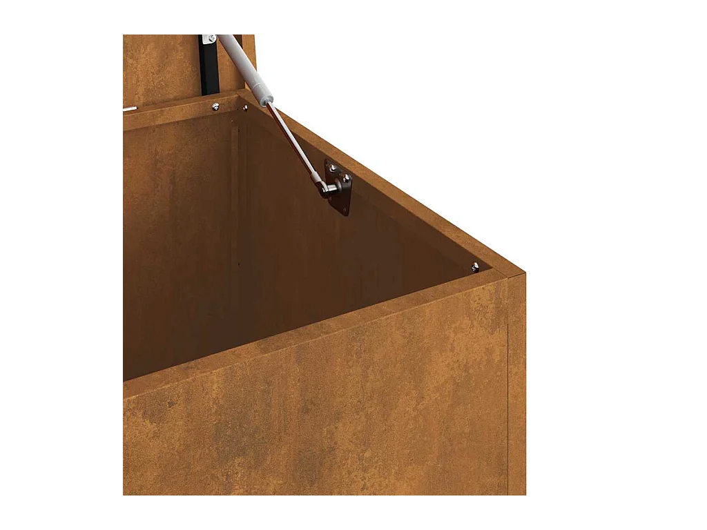 Boîte de Rangement Extérieure Marron 100 x 50.5 x 50 cm