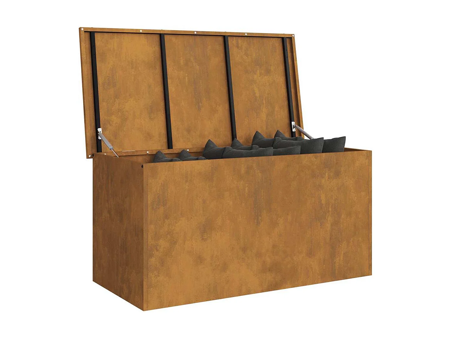 Boîte de Rangement Extérieure Marron 100 x 50.5 x 50 cm