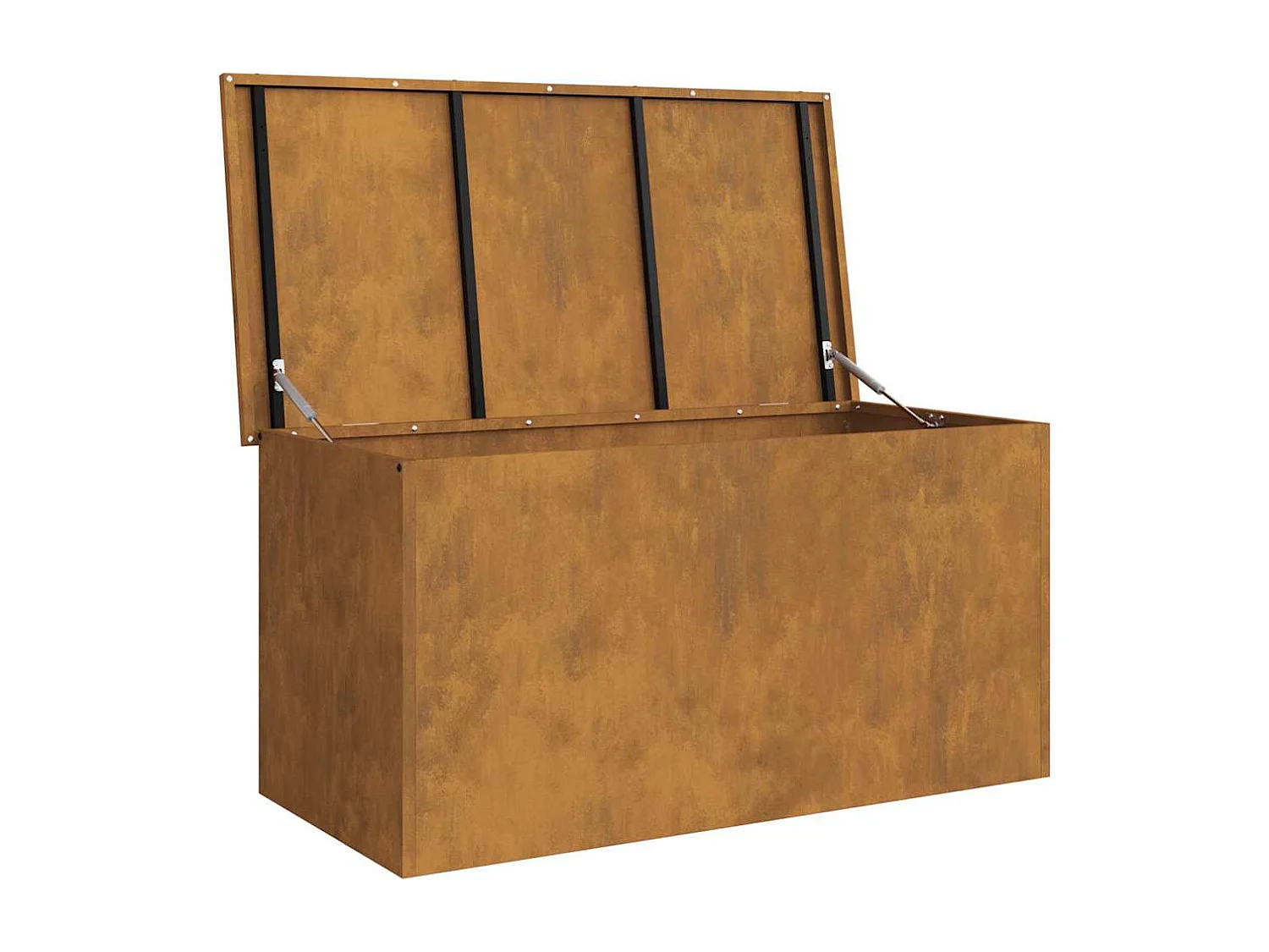 Boîte de Rangement Extérieure Marron 100 x 50.5 x 50 cm