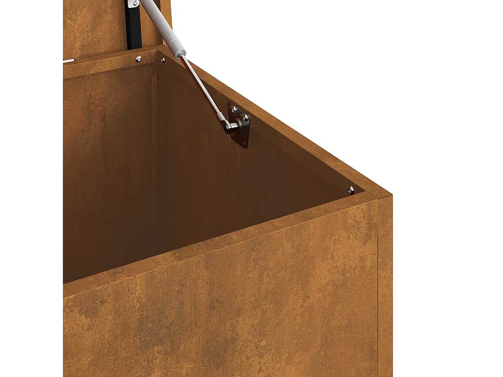 Boîte de Rangement Extérieure Marron 100 x 50.5 x 50 cm