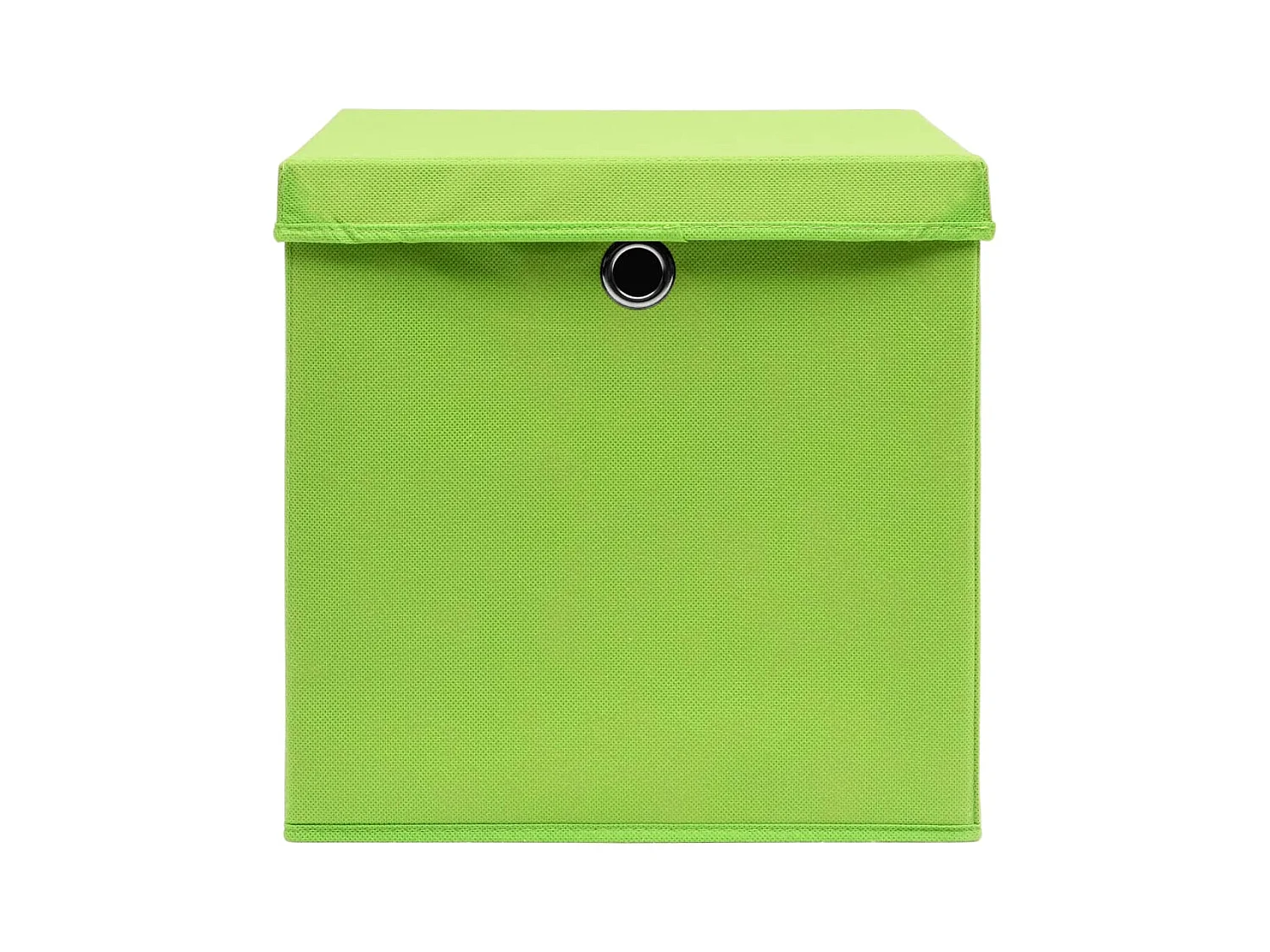 Boîtes de rangement avec couvercles 10 pcs 28x28x28 cm Vert