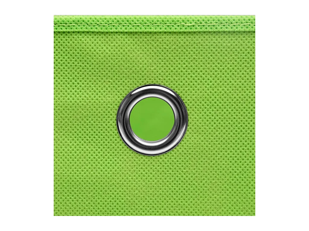 Boîtes de rangement avec couvercles 10 pcs 28x28x28 cm Vert