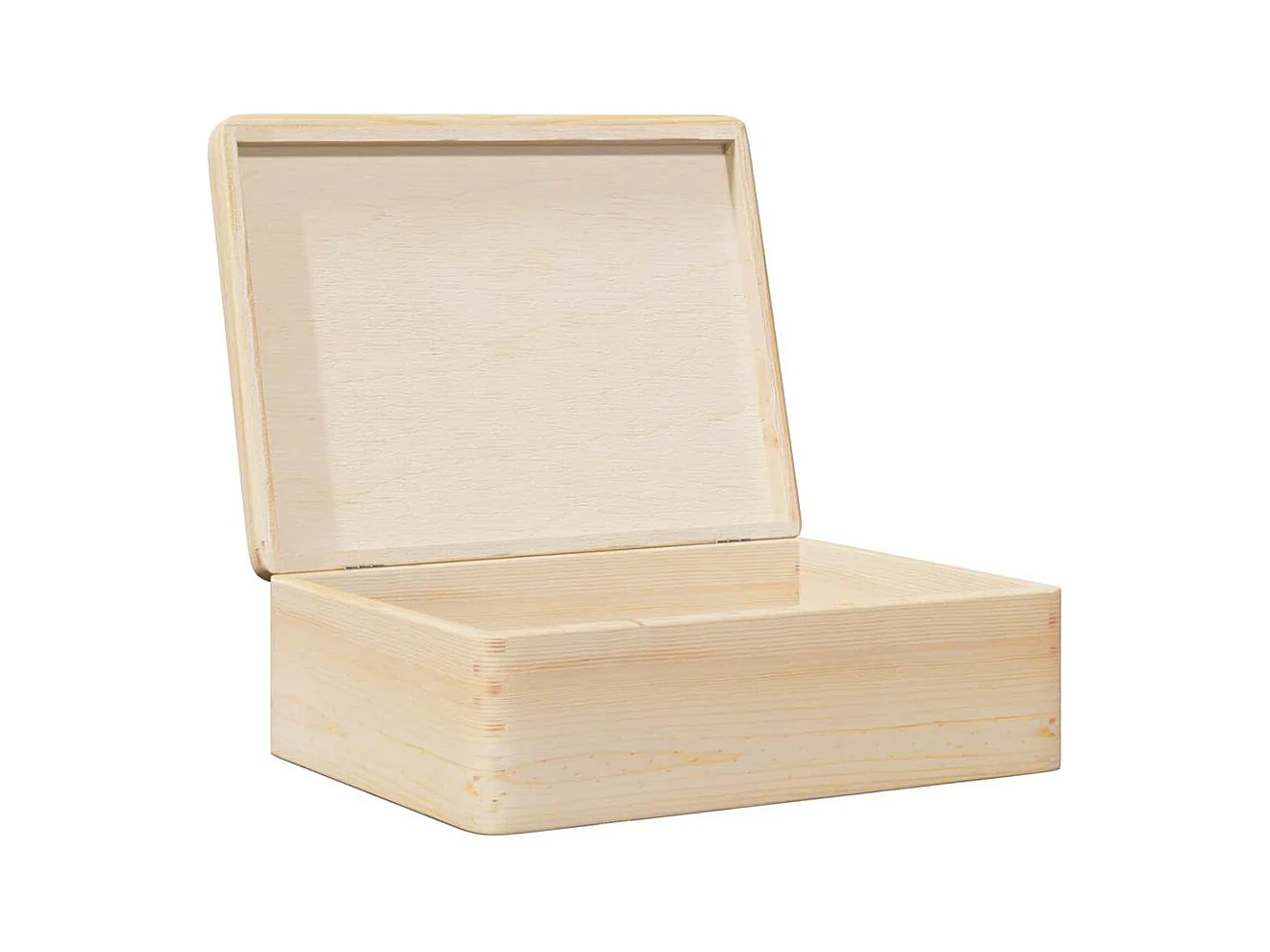 Boîte en bois avec couvercle 40x30x13 cm bois de pin massif