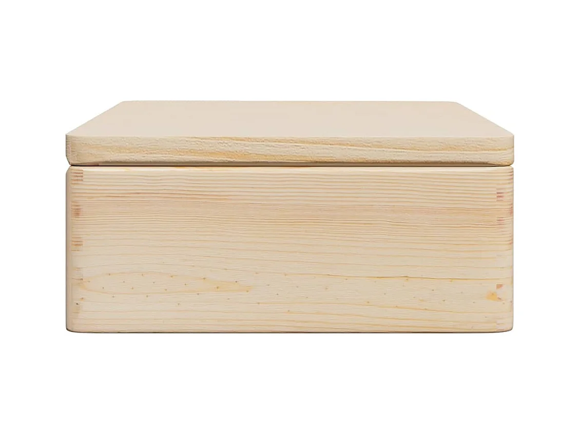 Boîte en bois avec couvercle 40x30x13 cm bois de pin massif