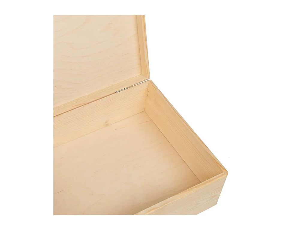 Boîte en bois avec couvercle 40x30x13 cm bois de pin massif