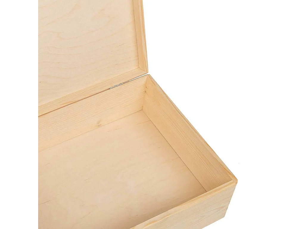 Boîte en bois avec couvercle 40x30x13 cm bois de pin massif