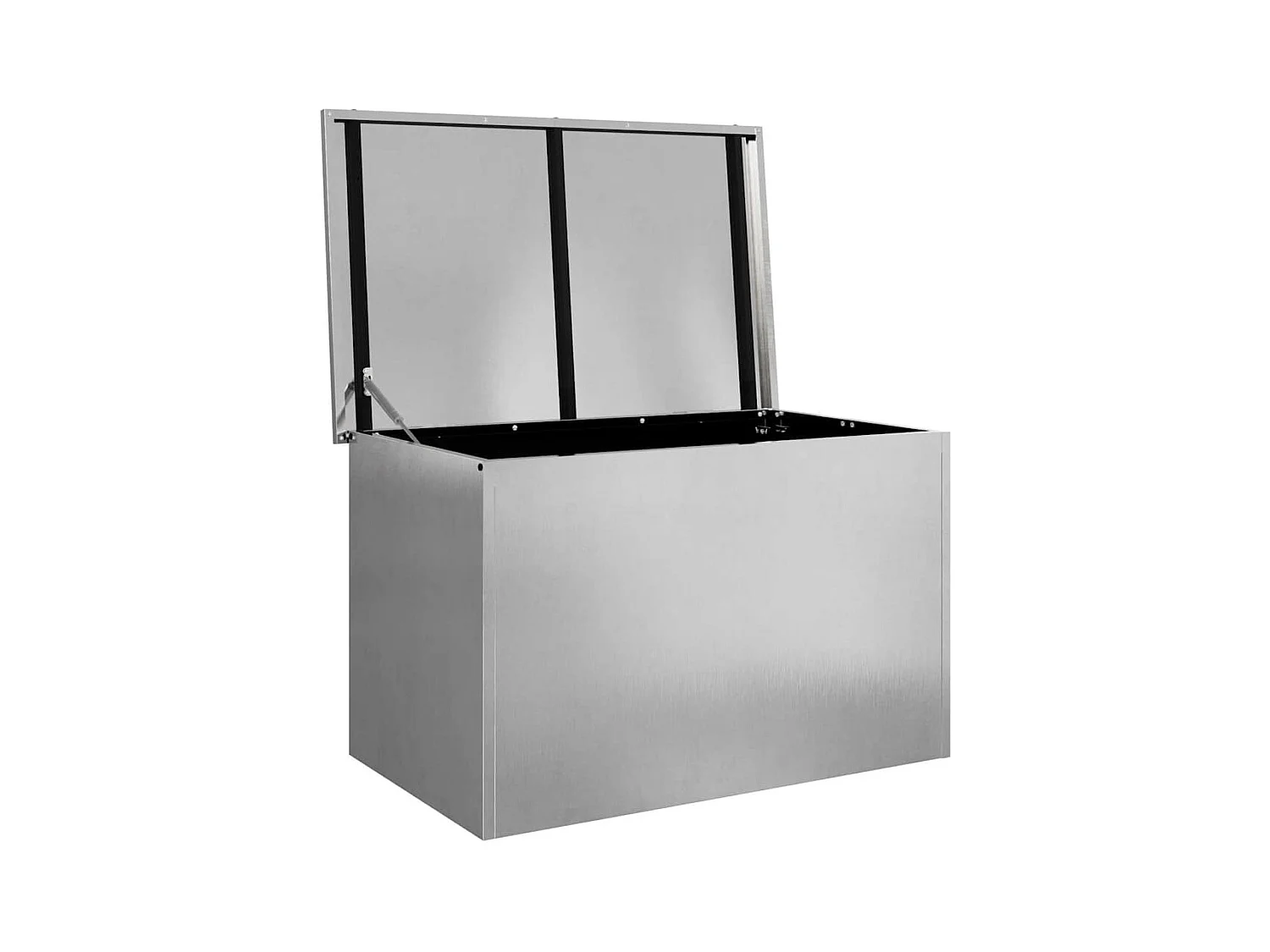 Boîte de Rangement Extérieure Réglable Argent 80 x 50.5 x 50 cm