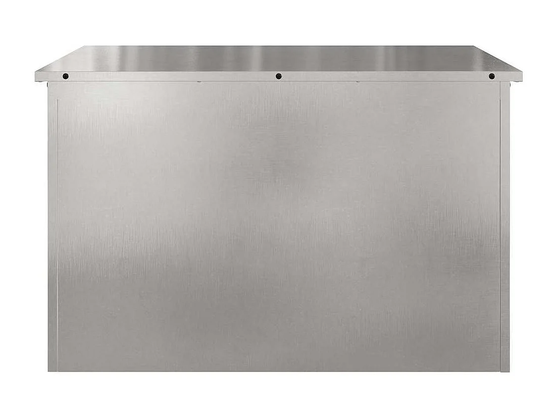Boîte de Rangement Extérieure Réglable Argent 80 x 50.5 x 50 cm