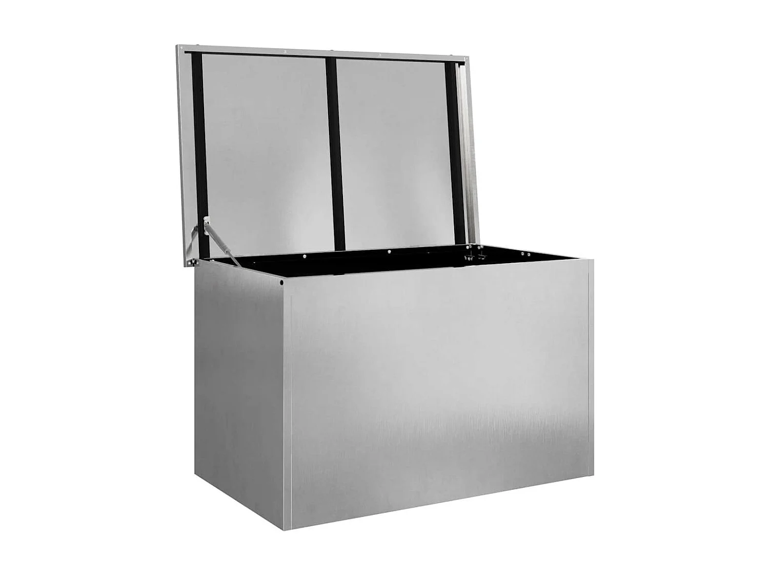 Boîte de Rangement Extérieure Réglable Argent 80 x 50.5 x 50 cm