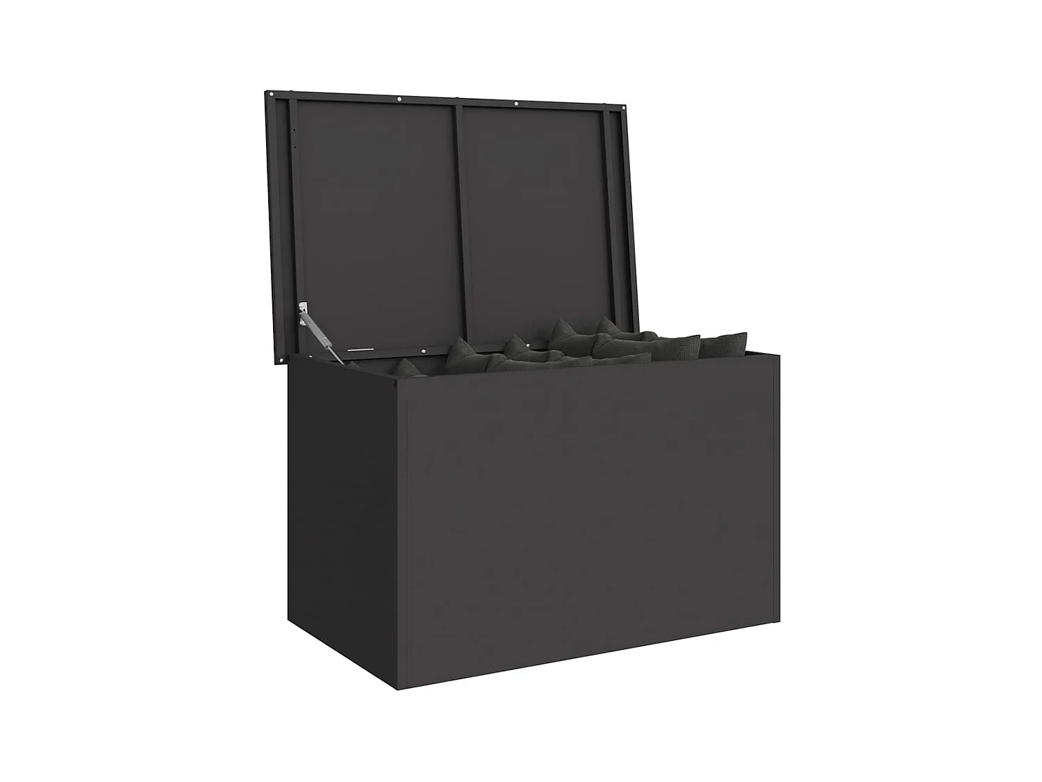 Boîte de Rangement Extérieure Noir 80 x 50.5 x 50 cm