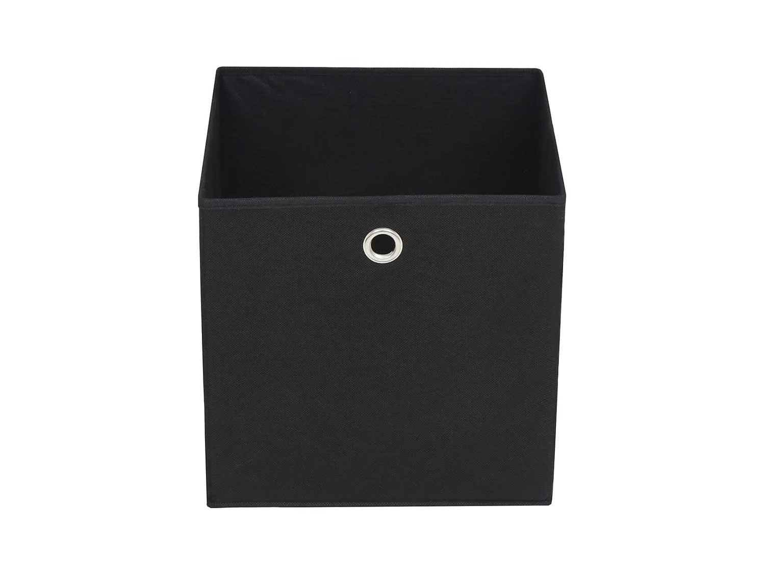 Scatola portaoggetti 10 pezzi Tessuto non tessuto 32x32x32 cm Nero