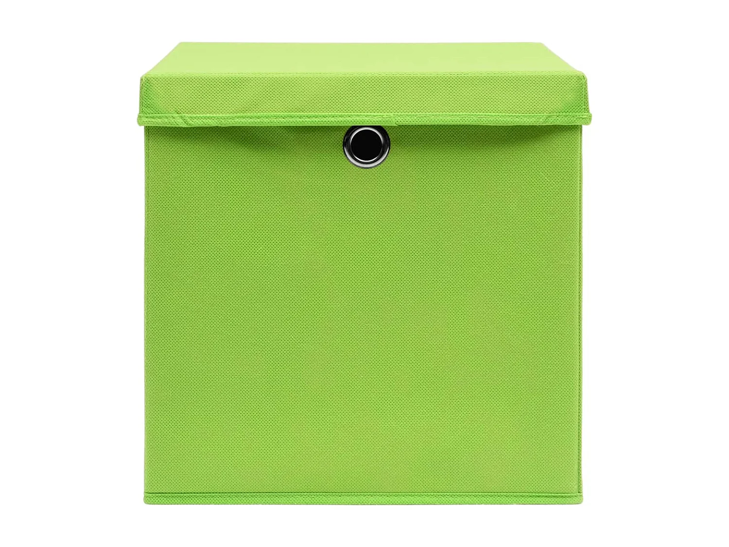 Boîtes de rangement avec couvercles 4 pcs 28x28x28 cm Vert