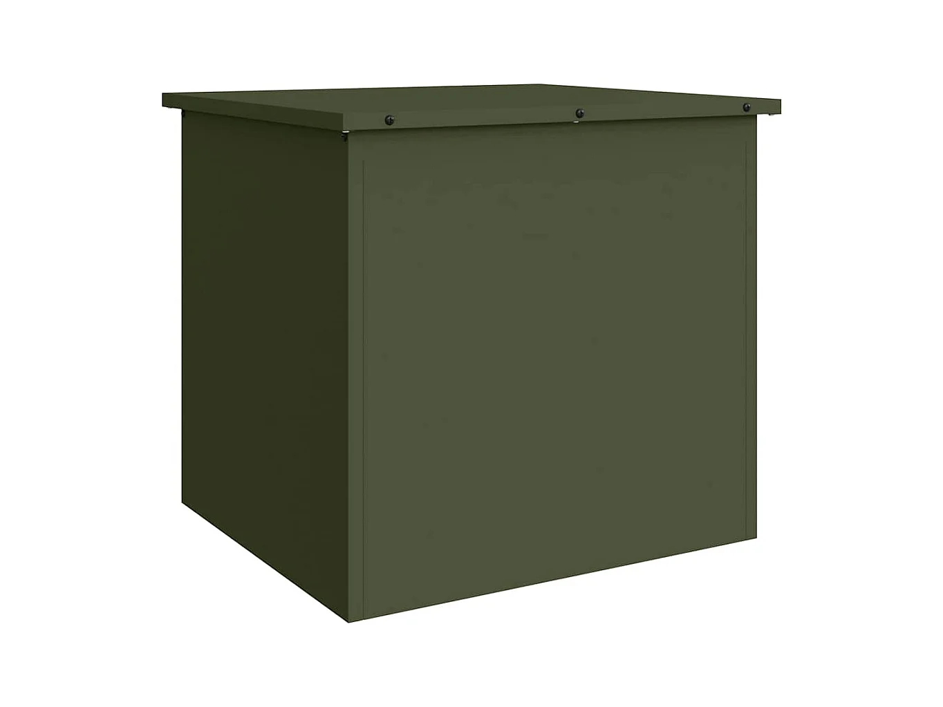 Boîte de Rangement Extérieure Vert olive 55 x 50.5 x 50 cm