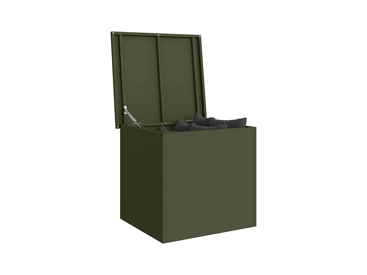 Boîte de Rangement Extérieure Vert olive 55 x 50.5 x 50 cm