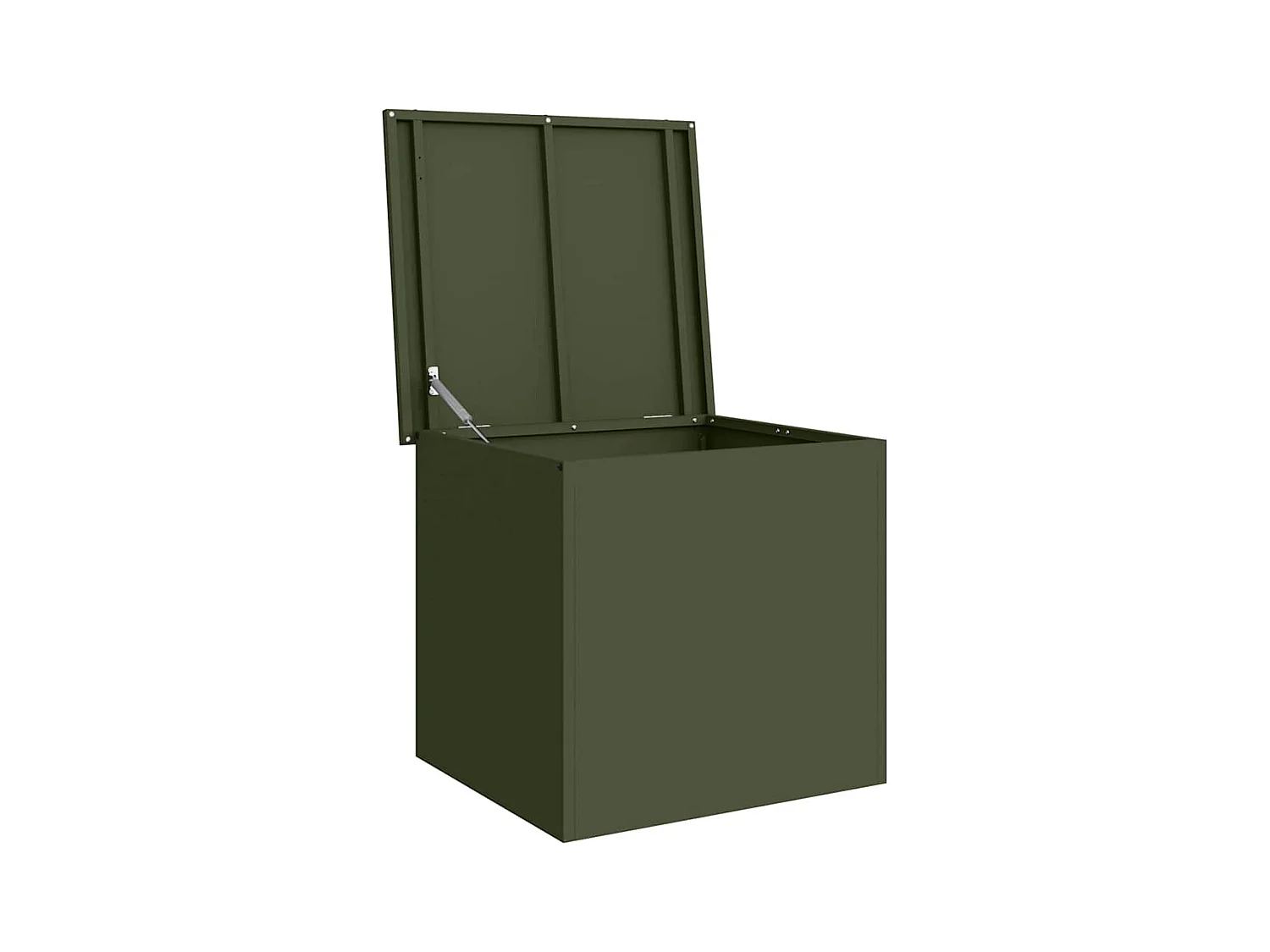 Boîte de Rangement Extérieure Vert olive 55 x 50.5 x 50 cm