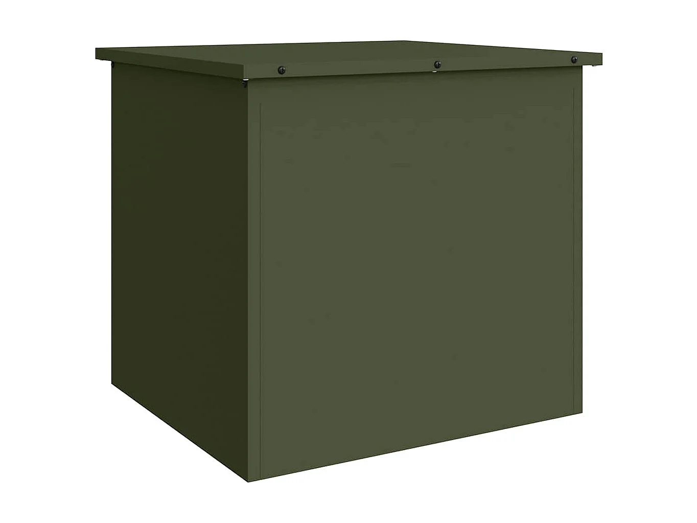 Boîte de Rangement Extérieure Vert olive 55 x 50.5 x 50 cm