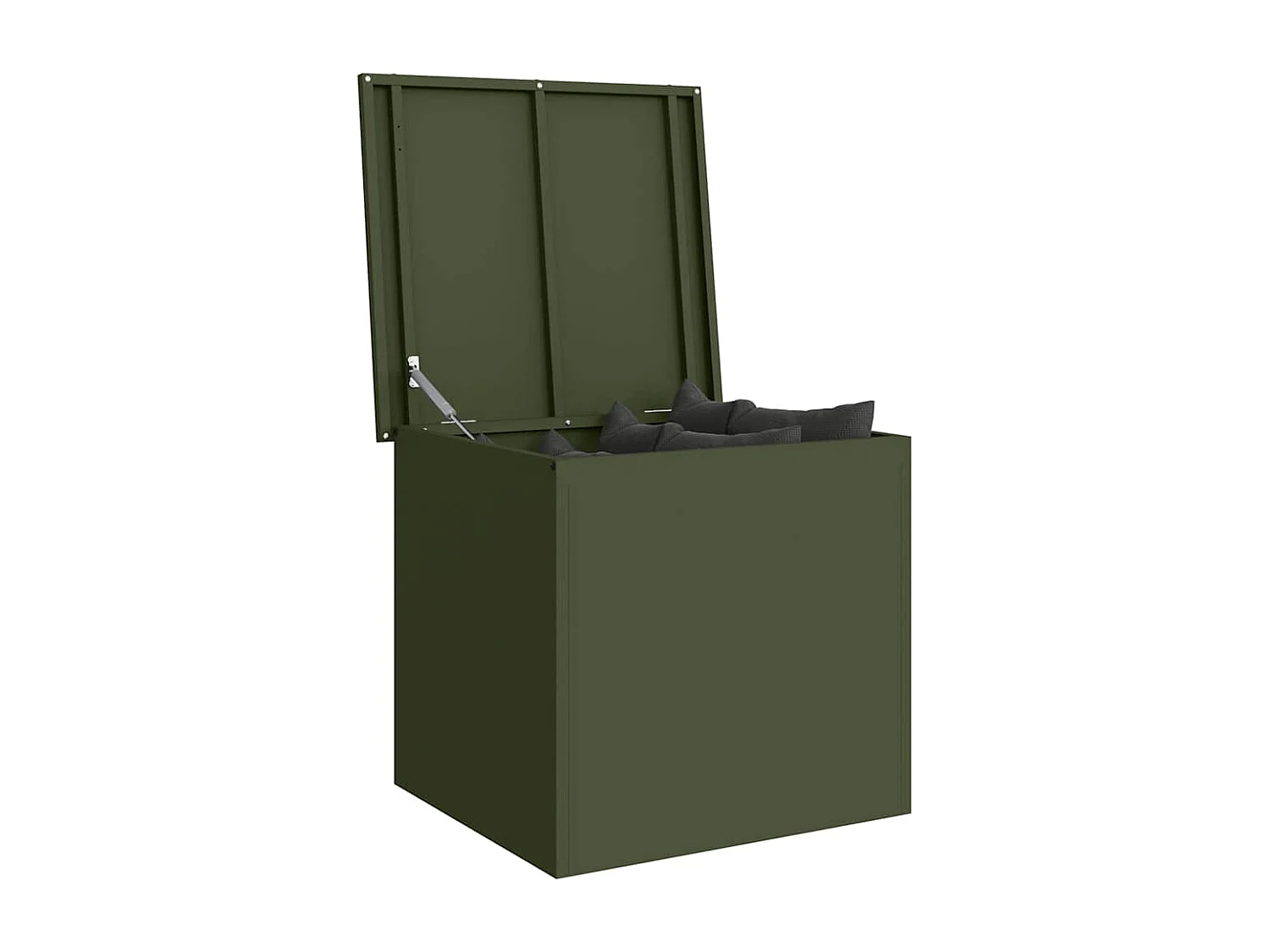 Boîte de Rangement Extérieure Vert olive 55 x 50.5 x 50 cm