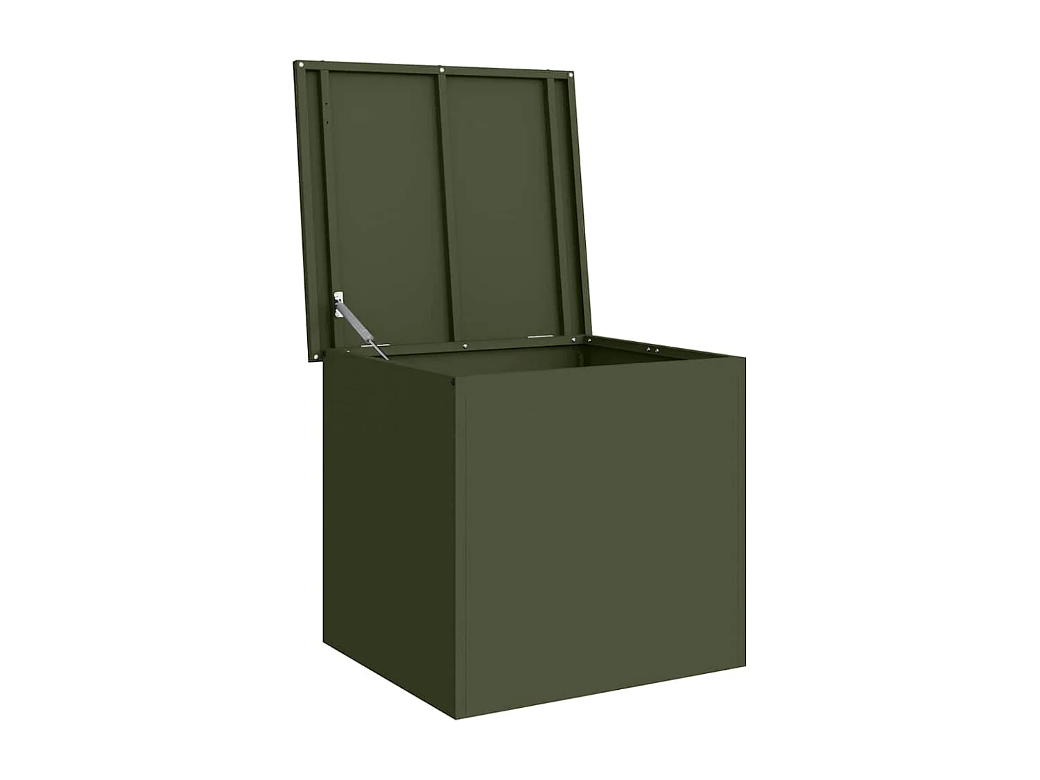 Boîte de Rangement Extérieure Vert olive 55 x 50.5 x 50 cm
