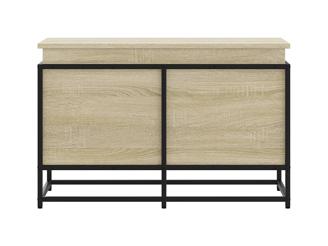 Boîte de rangement avec couvercle chêne sonoma bois ingénierie