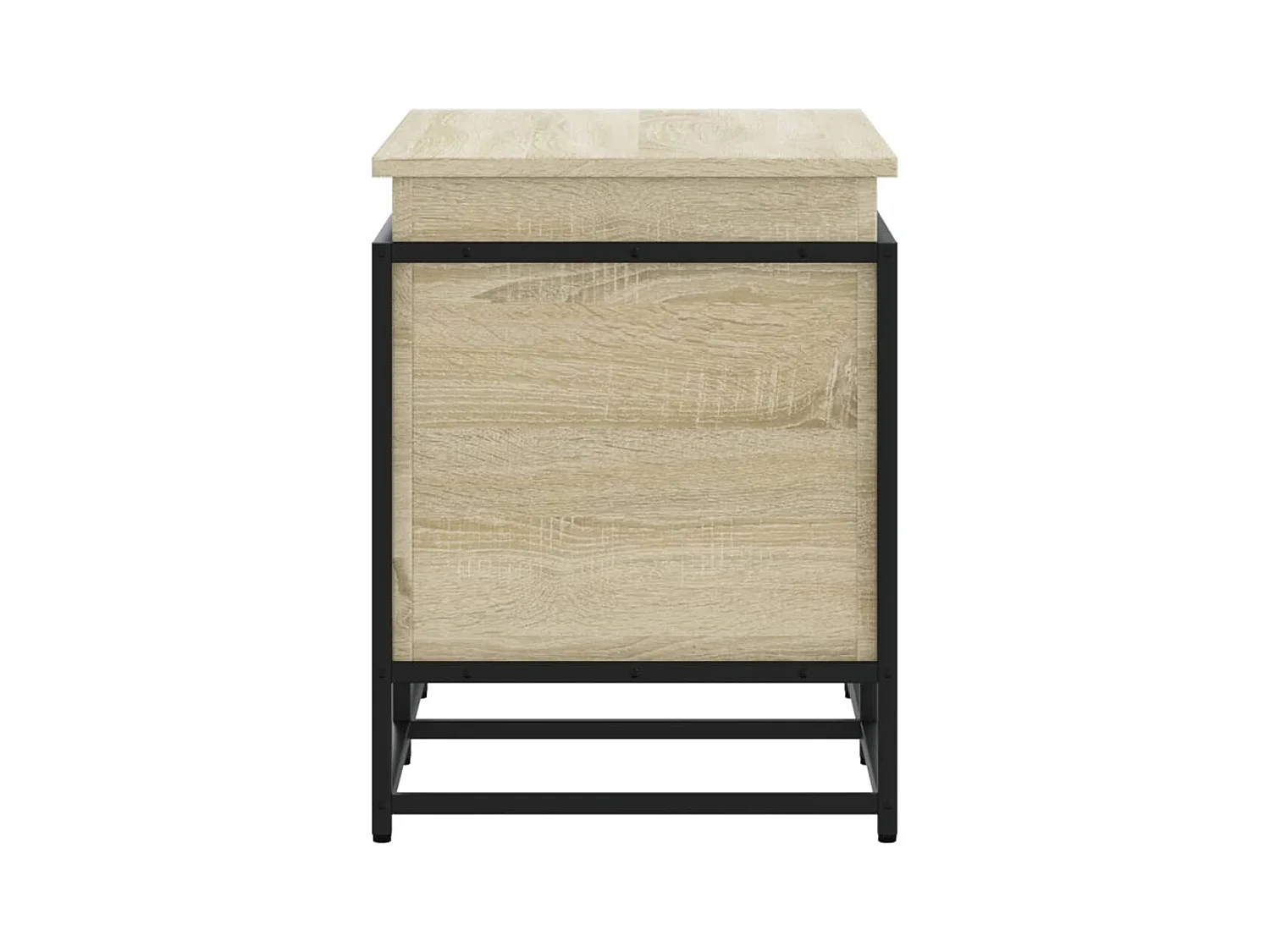 Boîte de rangement avec couvercle chêne sonoma bois ingénierie